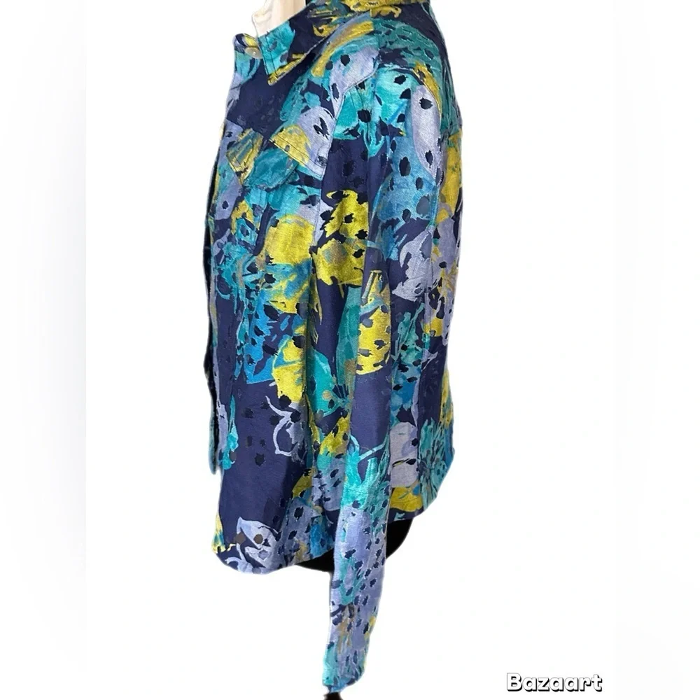 Ruby Rd. Multicolor Abstract Button-Up Shirt - Picture 2 of 9